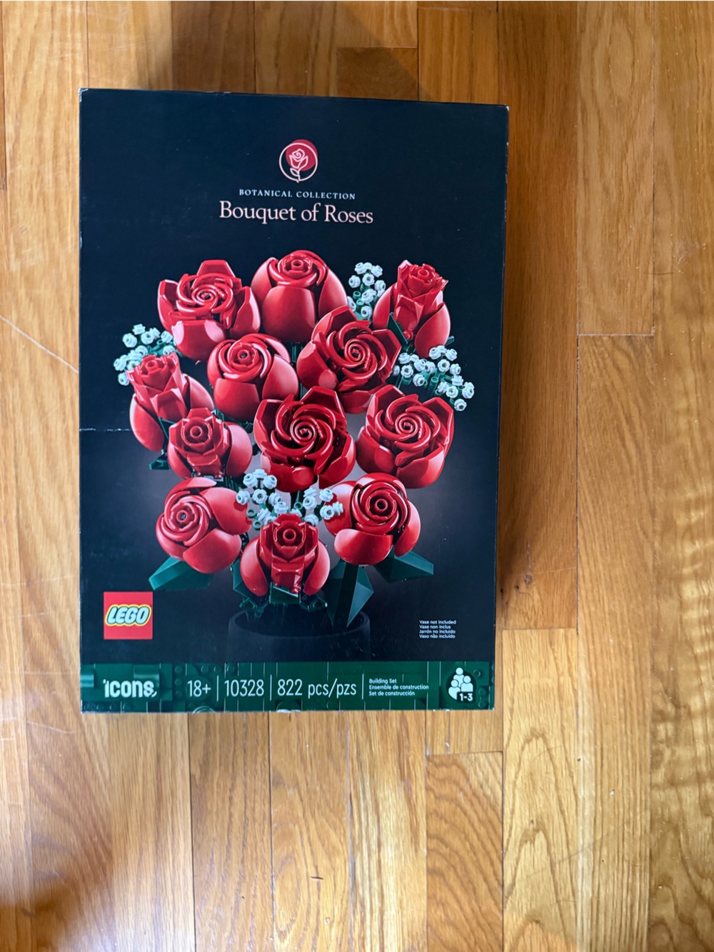 LEGO Red Roses Bouquet Decorative Centerpiece